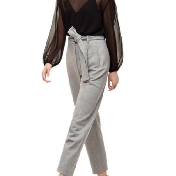 Aritzia Wilfred Jallade Grey Wool Crop Pants Size 2 - Picture 1 of 13